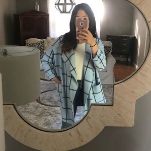 Plaid oversized jacket